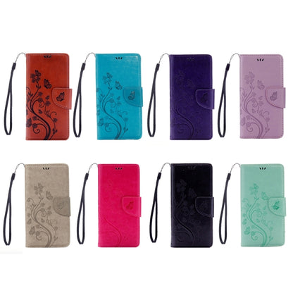 For Galaxy A5 (2017) / A520 Butterflies Love Flowers Embossing Horizontal Flip Leather Case with Holder & Card Slots & Wallet & Lanyard, For Galaxy A5 (2017)