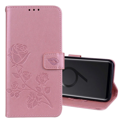 Rose Embossed Horizontal Flip Environmental PU Leather Case with Holder & Card Slots & Wallet for Galaxy S9+, For Samsung Galaxy S9+, For Galaxy S9+