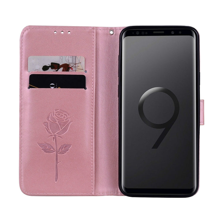 Rose Embossed Horizontal Flip Environmental PU Leather Case with Holder & Card Slots & Wallet for Galaxy S9+, For Samsung Galaxy S9+, For Galaxy S9+
