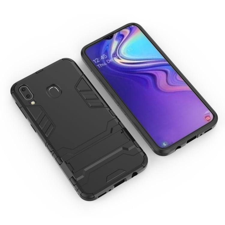 Shockproof PC + TPU Case for Galaxy M20, with Holder, For Samsung Galaxy M20, Galaxy M20