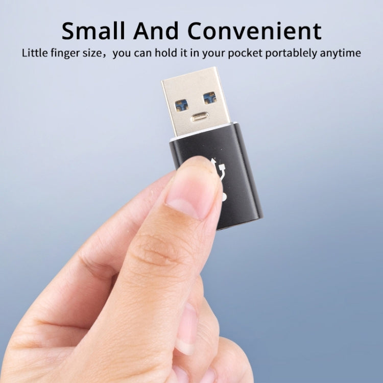 3 PCS USB-C / Type-C Female to USB 3.0 Male Aluminum Alloy Adapter, Support Charging & Transmission Data, USB 3.0