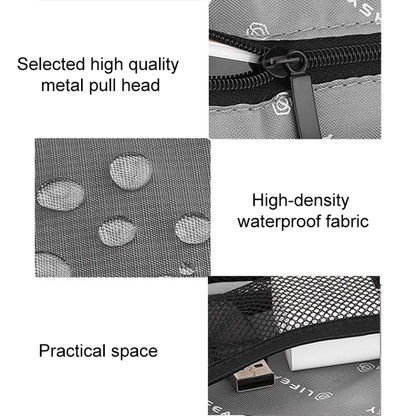 Multi-functional Headphone Charger Data Cable Storage Bag Portable Power Pack, Size:M, 25 x 18 x 5cm, 25 x 18 x 5cm (Black), 25 x 18 x 5cm (Grey)