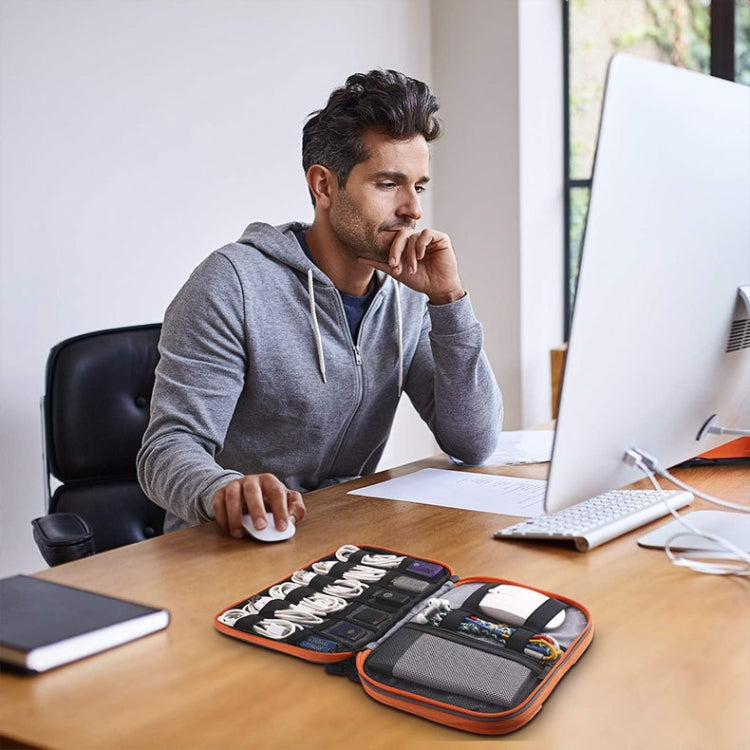 Multi-functional Headphone Charger Data Cable Storage Bag Portable Power Pack, Size:M, 25 x 18 x 5cm, 25 x 18 x 5cm (Black), 25 x 18 x 5cm (Grey)