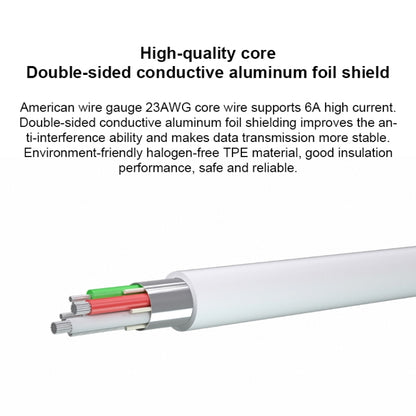Original Huawei CC790 USB Type-A to USB-C / Type-C Interface 6A Data Cable, Cable Length: 1m