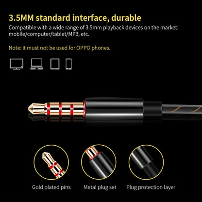 Auriculares intra-auriculares QKZ CK8 HiFi com quatro unidades para desporto e música.