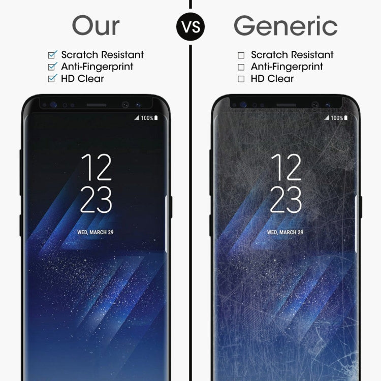 For Galaxy S8+ / G955 0.26mm 9H Surface Hardness 3D Explosion-proof Non-full Screen Curved Case Friendly Tempered Glass Film, For Galaxy S8+ / G955, For Galaxy S8+ / G955 Black Frame, For S8+ / G955, Galaxy S8+
