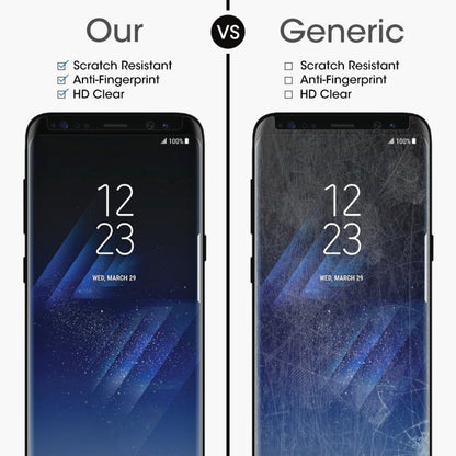 For Galaxy S8+ / G955 0.26mm 9H Surface Hardness 3D Explosion-proof Non-full Screen Curved Case Friendly Tempered Glass Film, For Galaxy S8+ / G955, For Galaxy S8+ / G955 Black Frame, For S8+ / G955, Galaxy S8+
