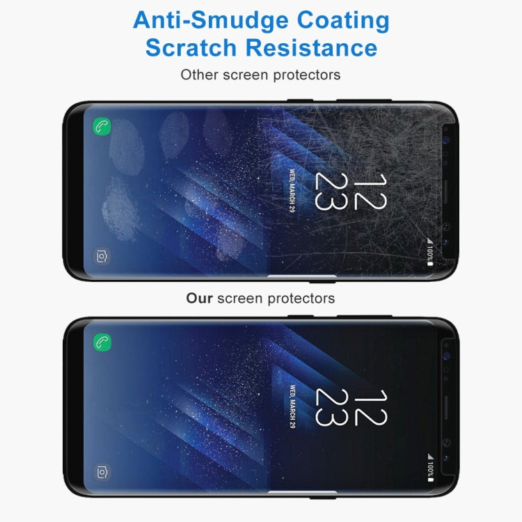 For Galaxy S8+ / G955 0.26mm 9H Surface Hardness 3D Explosion-proof Non-full Screen Curved Case Friendly Tempered Glass Film, For Galaxy S8+ / G955, For Galaxy S8+ / G955 Black Frame, For S8+ / G955, Galaxy S8+
