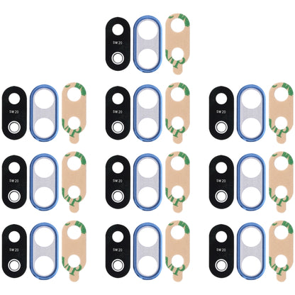 For Huawei P20 Lite 10pcs Back Camera Bezel with Lens Cover & Adhesive, For Huawei P20 Lite with Lens, Huawei P20 Lite