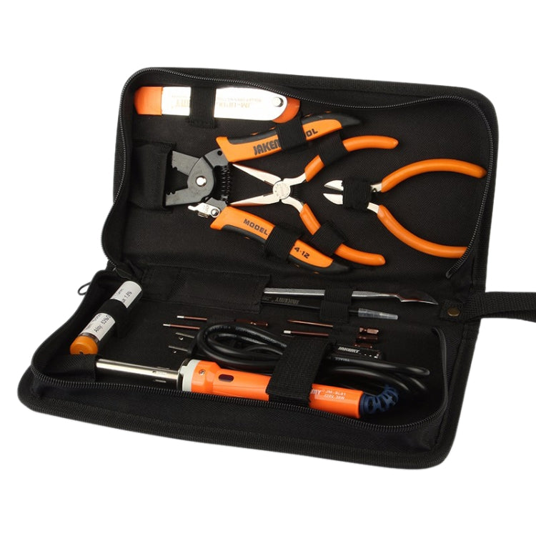 JAKEMY JM-P14 Welding Repair Tools Set Toolbox Bag Wire Stripper Pliers Screwdriver, US Plug, JM-P14