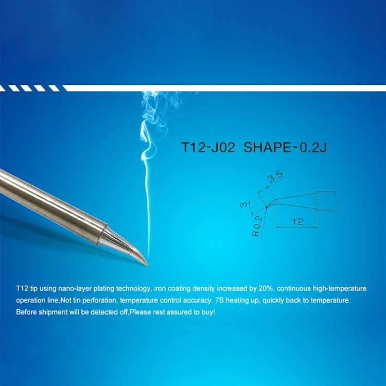 QUICKO T12-JL02 Lead-free Soldering Iron Tip, T12-J02, T12-JL02
