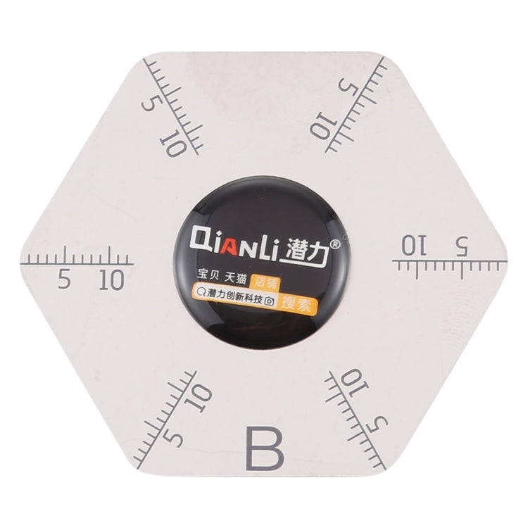 Qianli Hexagram Shape Pry Opening Tool With Scales, Hexagram