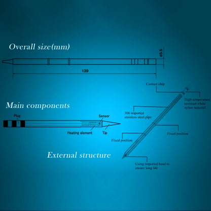 QUICKO T12-D4 Lead-free Soldering Iron Tip, T12-D4, T12-D08, T12-D12