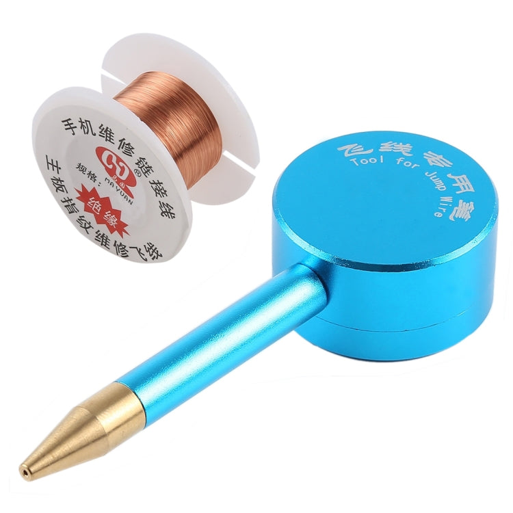 0.02mm Motherboard Fingerprint Jump Fly Wire Box Set Flying Line Pen Spot Welding Fly Wire Repair Tools for iPhone / Samsung / Huawei / Vivo / Xiaomi and Other Smart Phones, 0.02mm Fly Wire