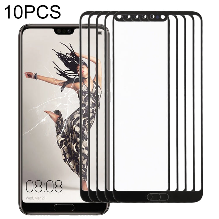 For Huawei P20  10PCS Front Screen Outer Glass Lens, For Huawei P20