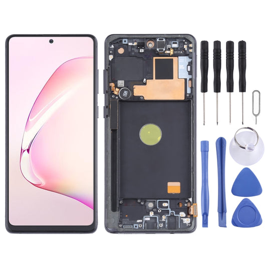 TFT Material LCD Screen and Digitizer Full Assembly With Frame for Samsung Galaxy Note10 Lite SM-N770, Not Supporting Fingerprint Identification, For Samsung Galaxy Note10 Lite (TFT Material)