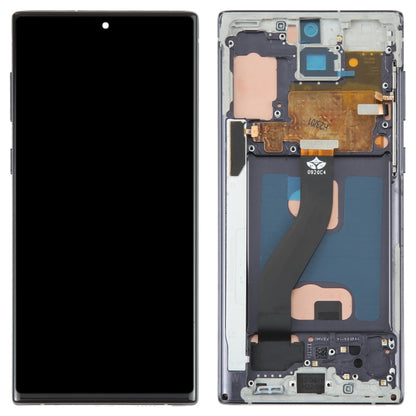 Pantalla LCD TFT para Samsung Galaxy Note10, ensamblaje completo con digitalizador, marco y escritura a mano, sin identificación de huellas dactilares (TFT).