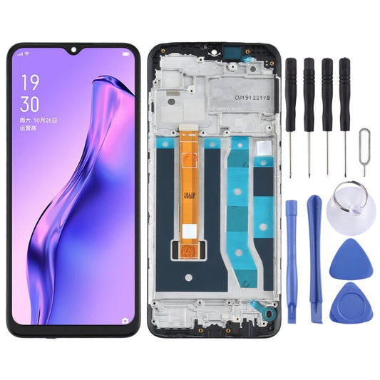 LCD Screen and Digitizer Full Assembly With Frame for OPPO A8 PDBM00, For OPPO A8