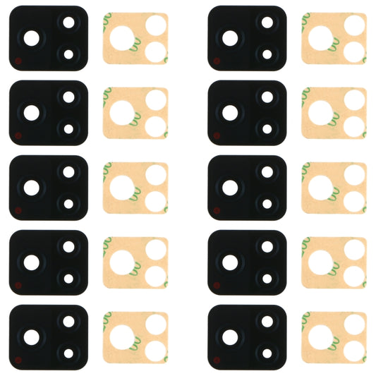 Para Vivo Y52S V2057A, conjunto de 10 lentes para câmara traseira.