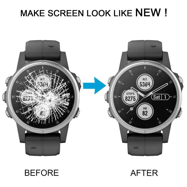 LCD Screen and Digitizer Full Assembly With Frame for Garmin Fenix 5S Plus Sapphire Version, For Garmin Fenix 5S Plus Sapphire Version, For Garmin Fenix 5S Plus (Sapphire)