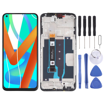 Pantalla LCD y digitalizador originales con marco para OPPO Realme V13 5G (original)