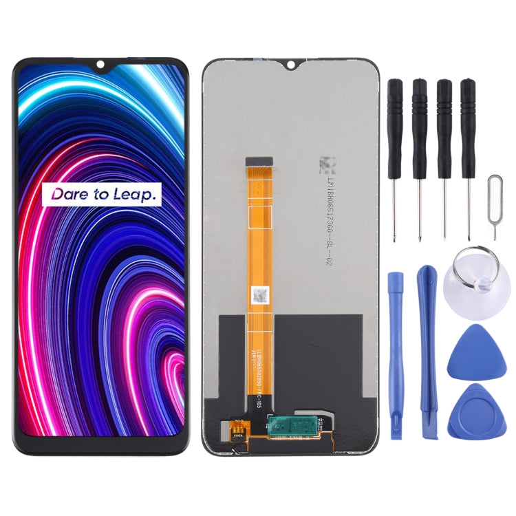 Ecrã LCD e digitalizador originais, conjunto completo para OPPO Realme C25Y RMX3265.
