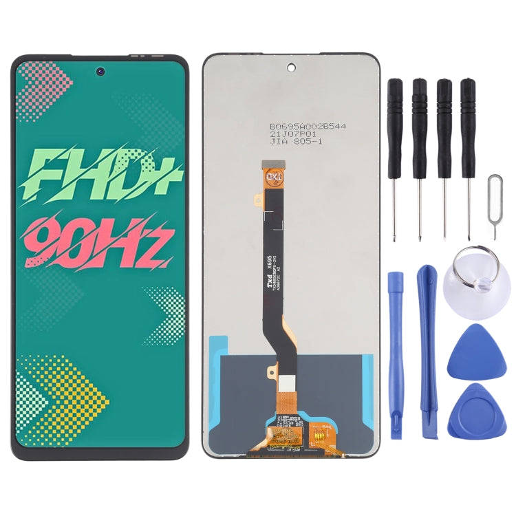 Ecrã LCD e conjunto completo do digitalizador para Infinix Hot 11s X6812.