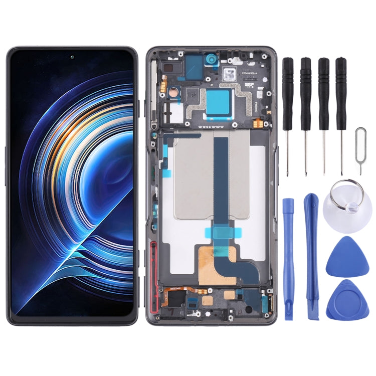 Pantalla LCD y digitalizador originales con marco para Xiaomi Redmi K50 Gaming/Poco F4 GT (originales).