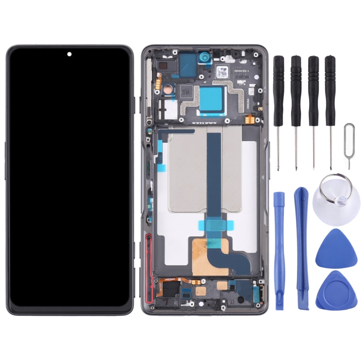 Pantalla LCD y digitalizador originales con marco para Xiaomi Redmi K50 Gaming/Poco F4 GT (originales).