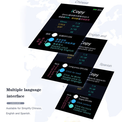 Qianli iCopy Plus 3 in 1 LCD Screen Original Color Repair Programmer For iPhone, 3 in 1 For iPhone 6-12 Series