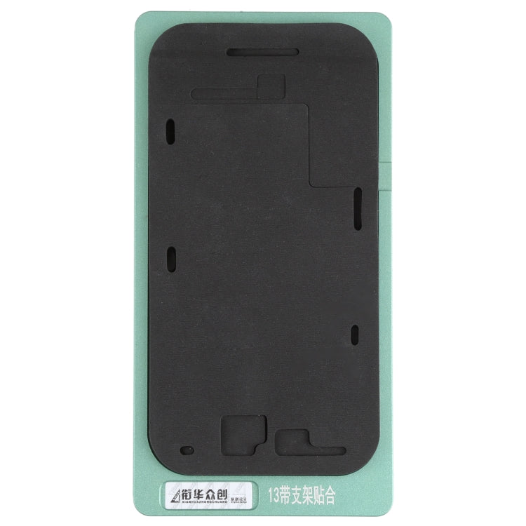 Pantalla LCD con marco y bisel, alfombrilla de posicionamiento, molde fijo para iPhone 13