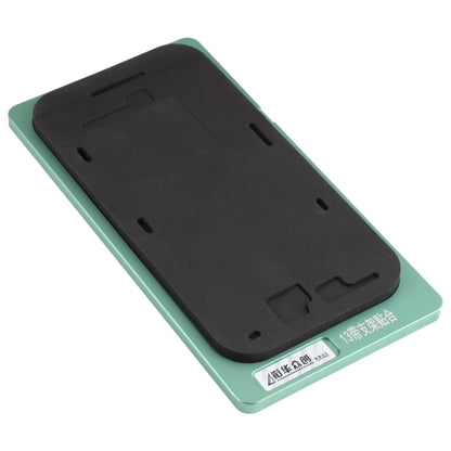 Pantalla LCD con marco y bisel, alfombrilla de posicionamiento, molde fijo para iPhone 13