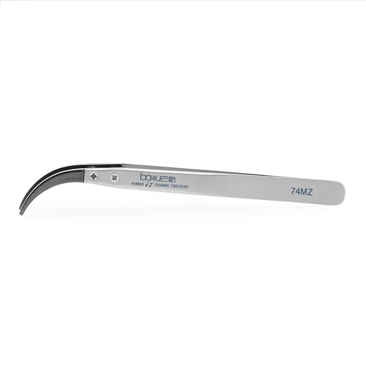 BAKU BA-I7-74MZ Stainless Steel Curved Tweezers, BAKU BA-I7-74MZ (Curved )