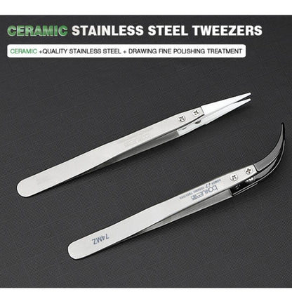 BAKU BA-I7-74MZ Stainless Steel Curved Tweezers, BAKU BA-I7-74MZ (Curved )