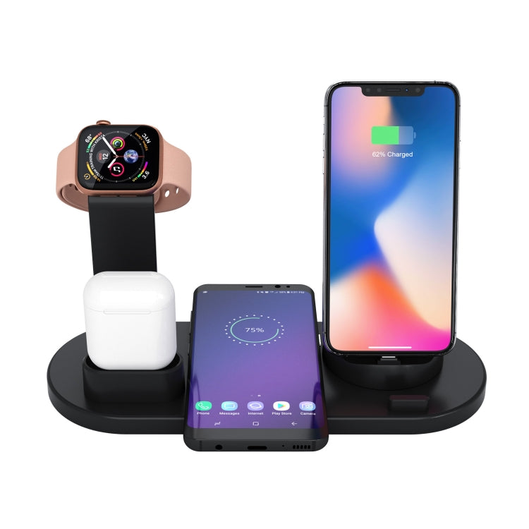 HQ-UD15 Rotatable Wireless Charging Base with Stand for Phones / iWatches / AirPods (Silver), Silver (with wireless charging), without Wireless Charging White, without Wireless Charging Black, White (with wireless charging)                             ...