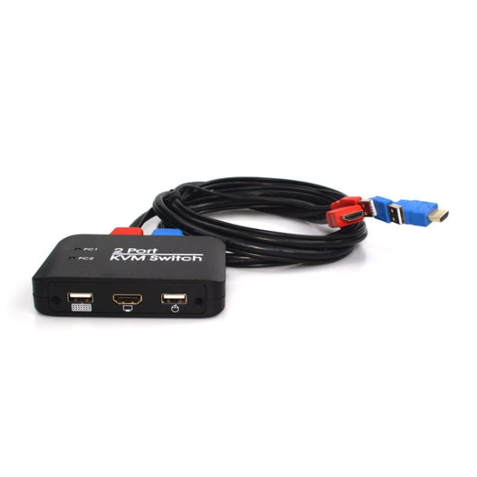 Switch KVM USB 2.0 + HDMI de 2 portas