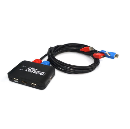 Conmutador KVM de 2 puertos USB 2.0 + HDMI