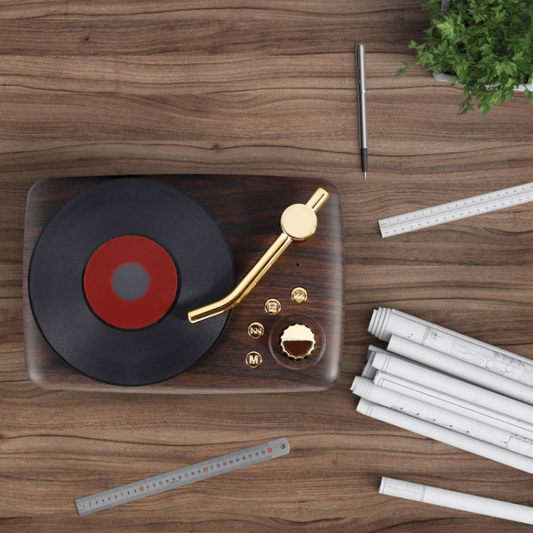 Altavoz Bluetooth estilo retro, antena FM de alta sensibilidad integrada, para viajes largos, T12 (marrón)