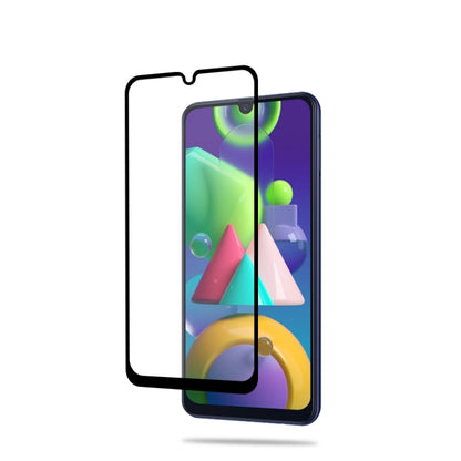For Samsung Galaxy M21/M31 mocolo 0.33mm 9H 3D Full Glue Curved Full Screen Tempered Glass Film, For Galaxy M21