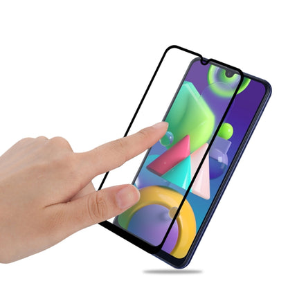 For Samsung Galaxy M21/M31 mocolo 0.33mm 9H 3D Full Glue Curved Full Screen Tempered Glass Film, For Galaxy M21