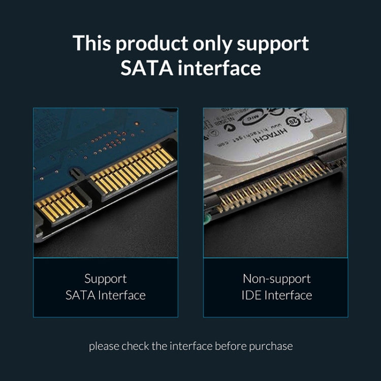 ORICO 6139C3-G2 3.5 inch Transparent USB3.1 Gen2 Type-C Hard Drive Dock