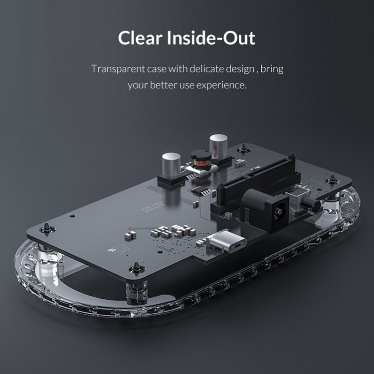 ORICO 6139C3-G2 3.5 inch Transparent USB3.1 Gen2 Type-C Hard Drive Dock