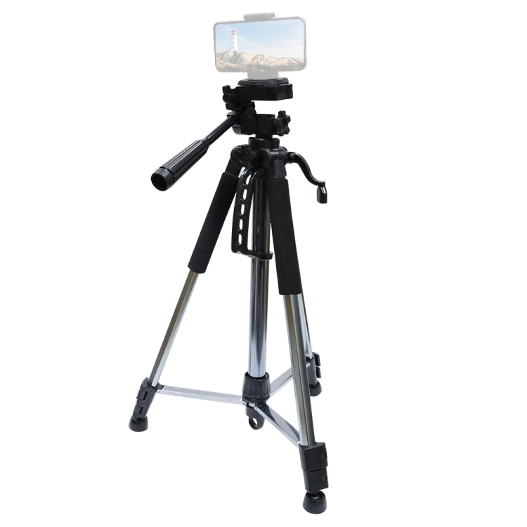 L-1200 Camera Tripod Live Broadcast Bracket For Mobile Phones, Cameras, Projectors 55-148CM Universal Adjustable Tripod (Silver), L-1200