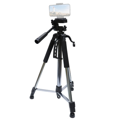 L-1200 Camera Tripod Live Broadcast Bracket For Mobile Phones, Cameras, Projectors 55-148CM Universal Adjustable Tripod (Silver), L-1200