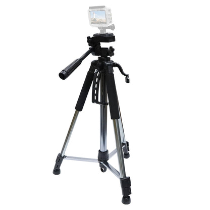 L-1200 Camera Tripod Live Broadcast Bracket For Mobile Phones, Cameras, Projectors 55-148CM Universal Adjustable Tripod (Silver), L-1200