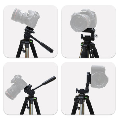 L-1200 Camera Tripod Live Broadcast Bracket For Mobile Phones, Cameras, Projectors 55-148CM Universal Adjustable Tripod (Silver), L-1200