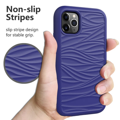 For iPhone 11 Wave Pattern 3 in 1 Silicone+PC Shockproof Protective Case, For iPhone 11