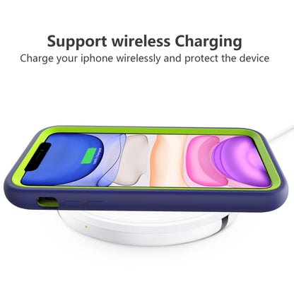 For iPhone 11 Wave Pattern 3 in 1 Silicone+PC Shockproof Protective Case, For iPhone 11