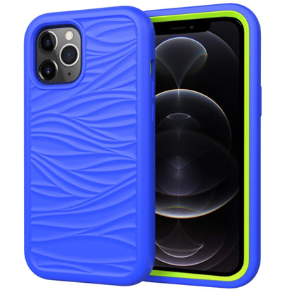 For iPhone 12 Pro / 12 Max Wave Pattern 3 in 1 Silicone+PC Shockproof Protective Case, For iPhone 12 / 12 Pro