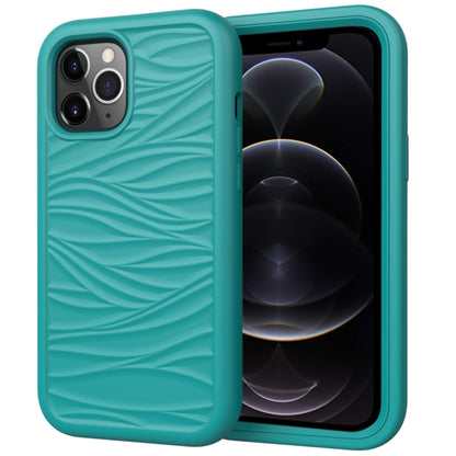 For iPhone 12 Pro / 12 Max Wave Pattern 3 in 1 Silicone+PC Shockproof Protective Case, For iPhone 12 / 12 Pro